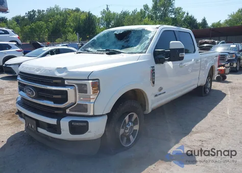 2021 Ford F-250 King Ranch из США, поврежденный, VIN 1FT7W2BT4MEC61348